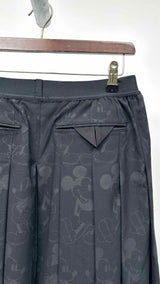 Takahiromiyashita The Soloist X Disney Mickey Mouse Side-Taped Pleated Skirt