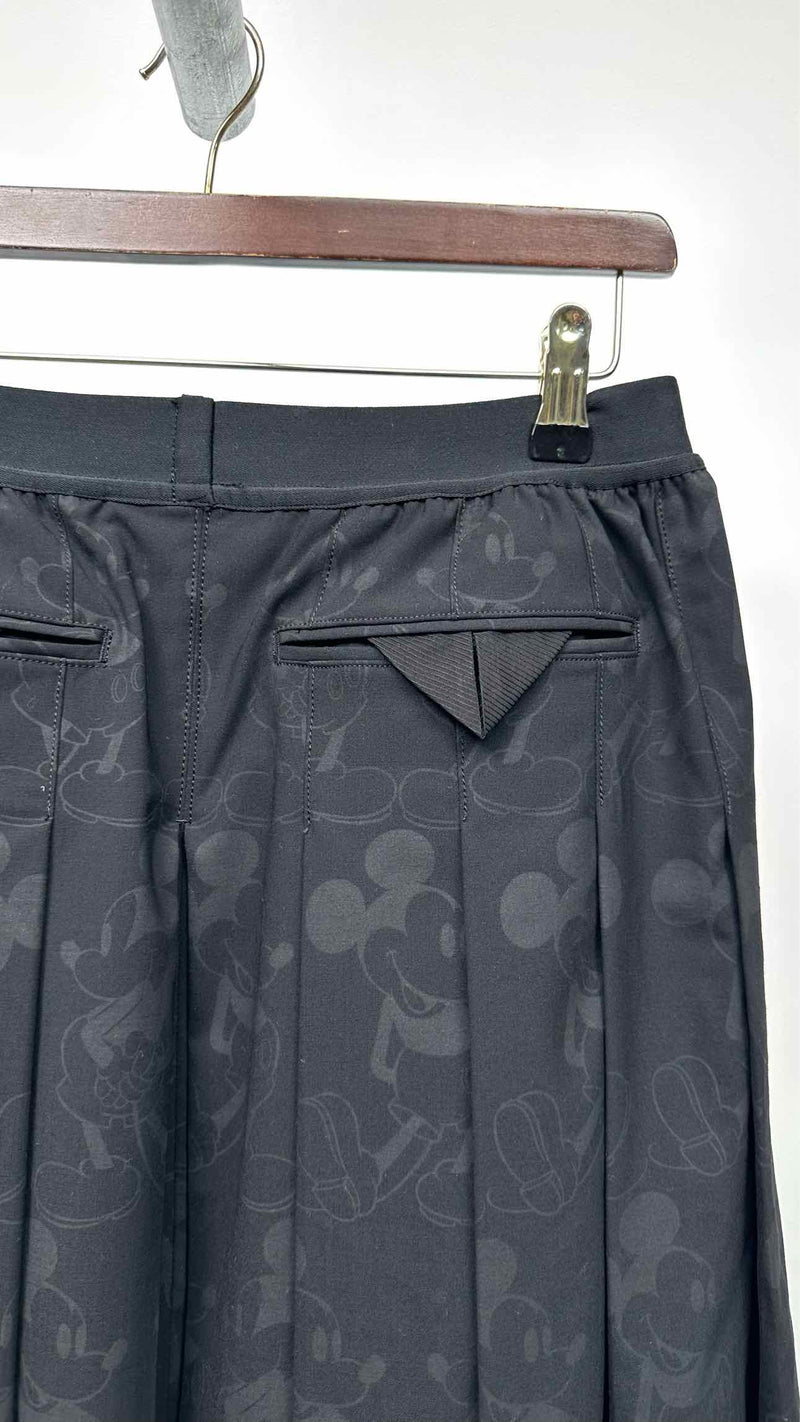 Takahiromiyashita The Soloist X Disney Mickey Mouse Side-Taped Pleated Skirt