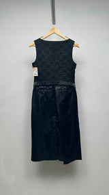 Tricot Comme Des Garçons N/S Floral-quilted Silk Hybrid Dress