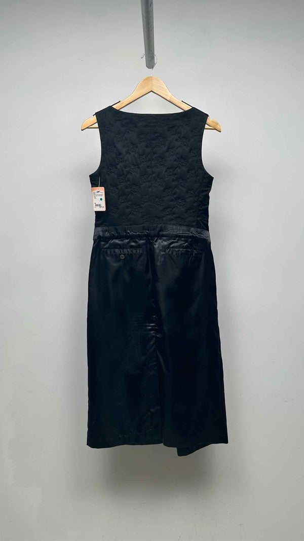 Tricot Comme Des Garçons N/S Floral-quilted Silk Hybrid Dress
