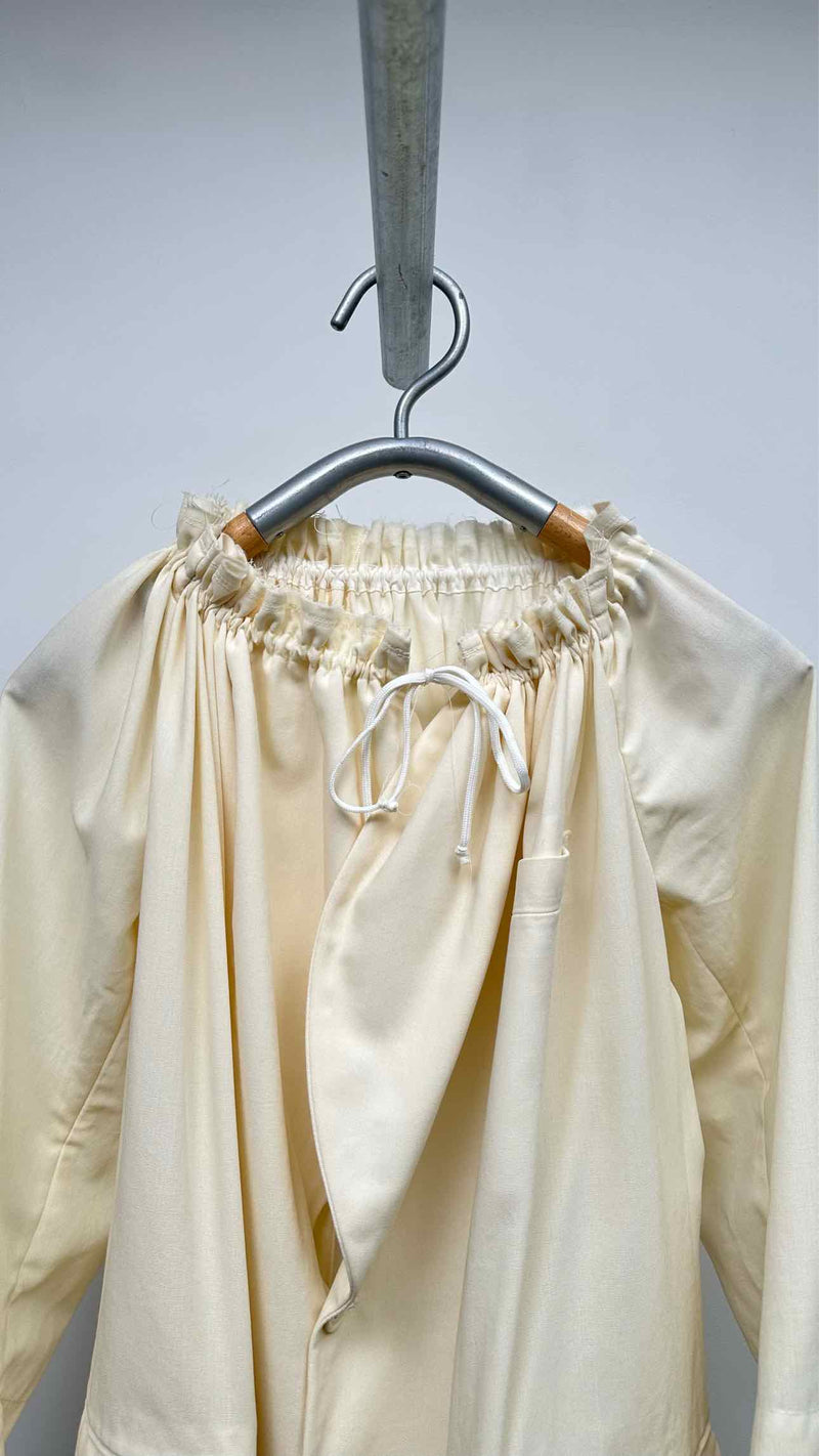 Comme Des Garcons Gathered Collar Light Jacket