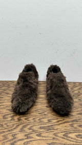 Junya Watanabe Faux-Fur Mules