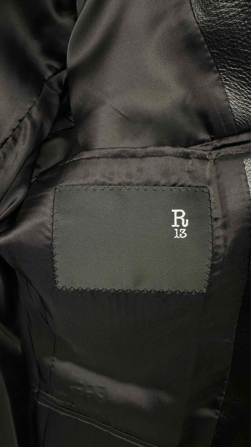 R13 Oversized Leather Jacket