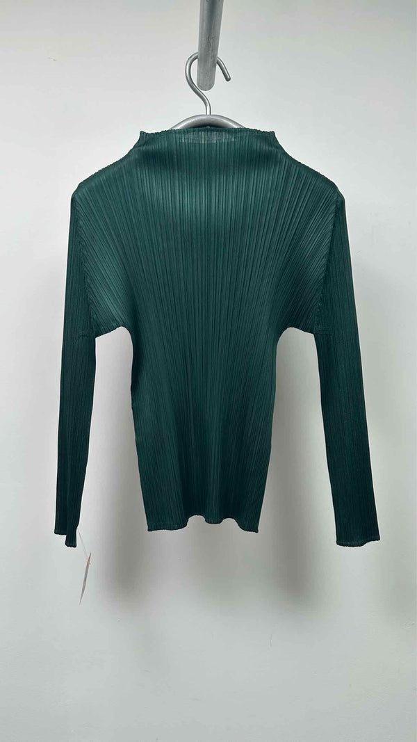 Pleats Please L/S High-neck Pleated Top