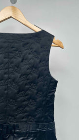 Tricot Comme Des Garçons N/S Floral-quilted Silk Hybrid Dress