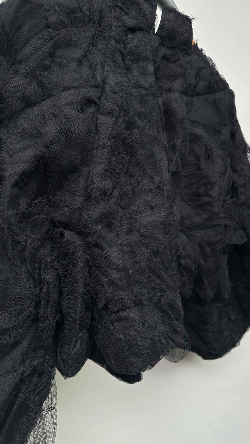 Comme Des Garcons Mesh Covered Padded Wide Jacket