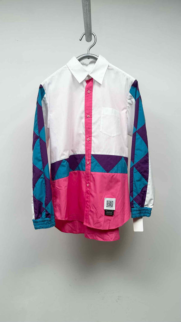 Fumito Ganryu Color-Blocking Oversized Shirt