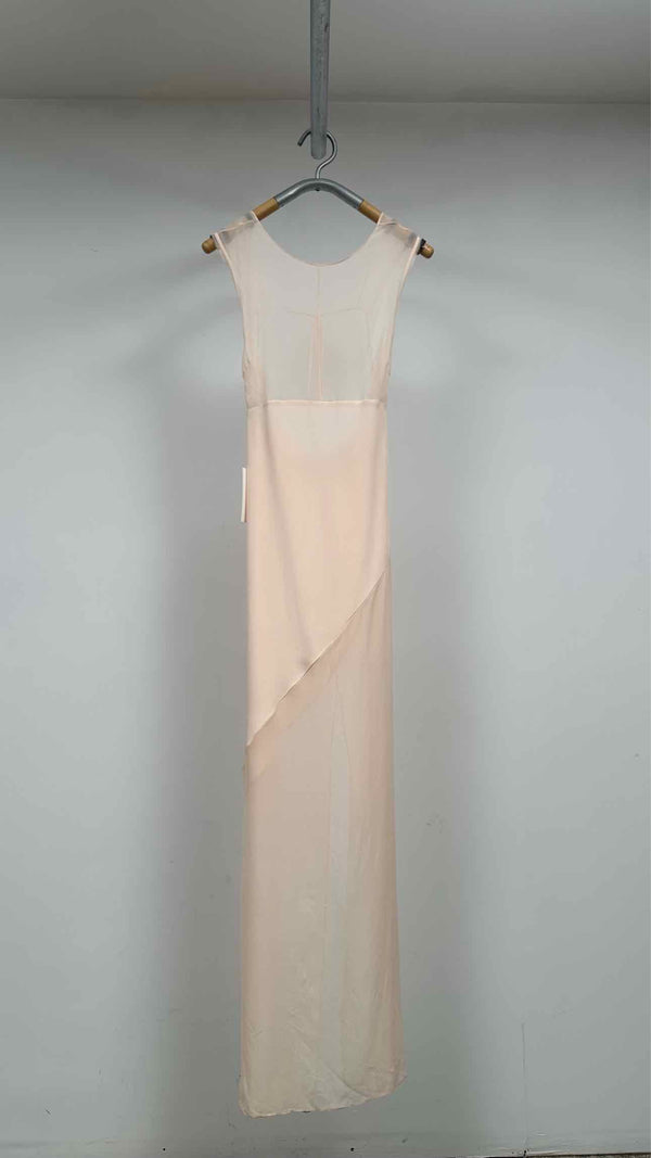 Peter Do N/S Combo Open Back Sheer Gown