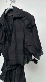 A Tentative Atelier S/S Satin Layered Raw-end Dress Coat