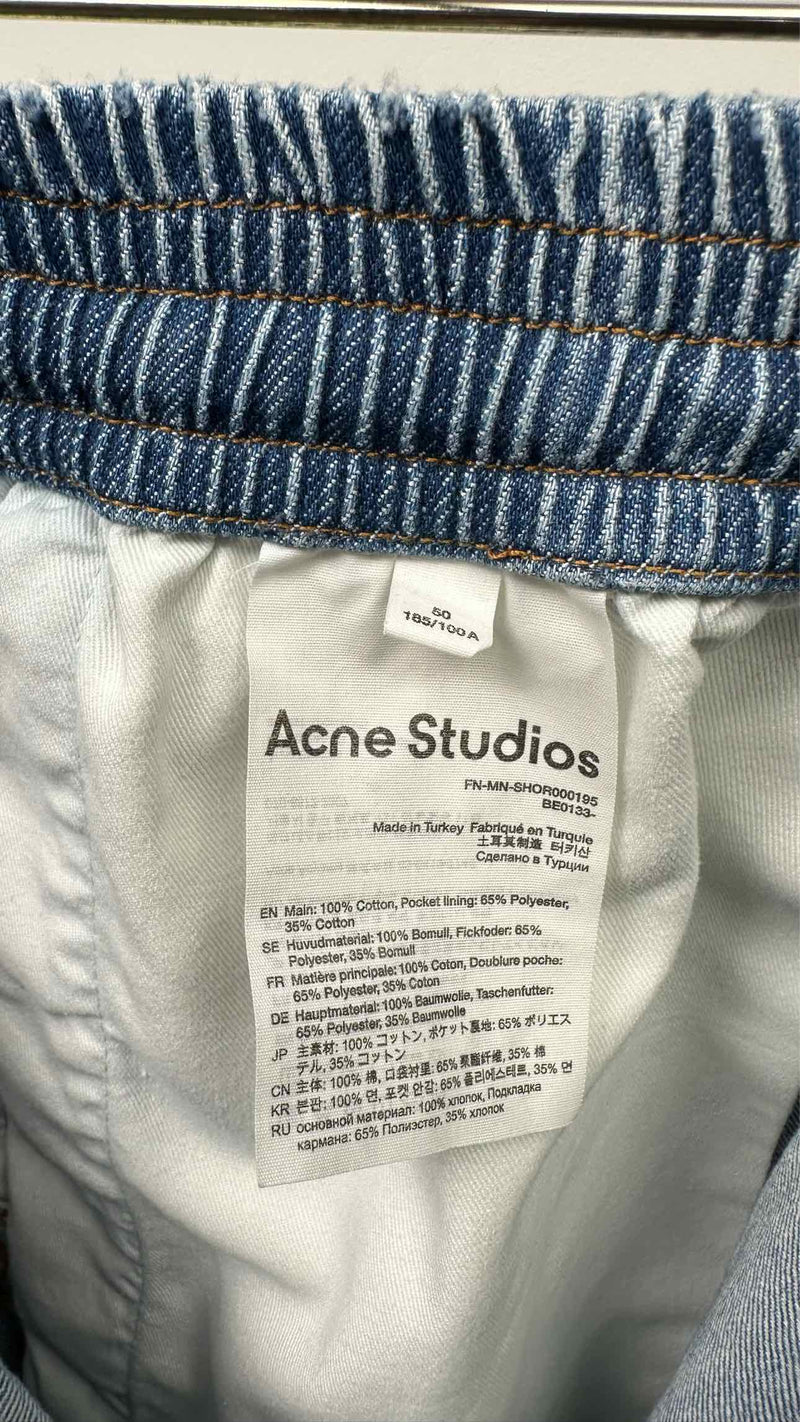 Acne Studios Wide Easy Denim Shorts