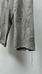 By Walid Floral-embroidered Easy Pants