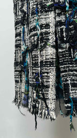 Chanel N/S Graffiti-mesh Tweed Hybrid Dress