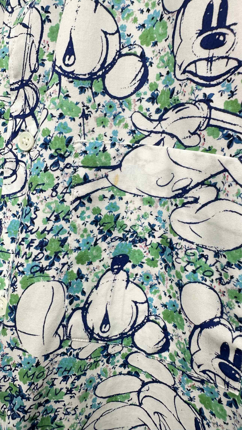 Comme Des Garçons Shirt X Disney Mickey Mouse Printed Shirt