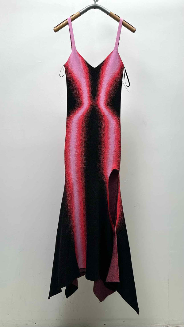 Y/ Project Gradient Knit High-Slit Dress