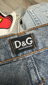 Dolce & Gabbana X DC Comics Distressed Superman Patch Jeans