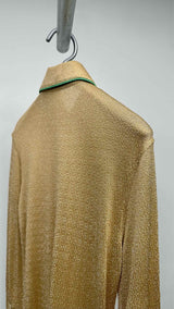 Acne Studios Glitter Long Knit Shirt