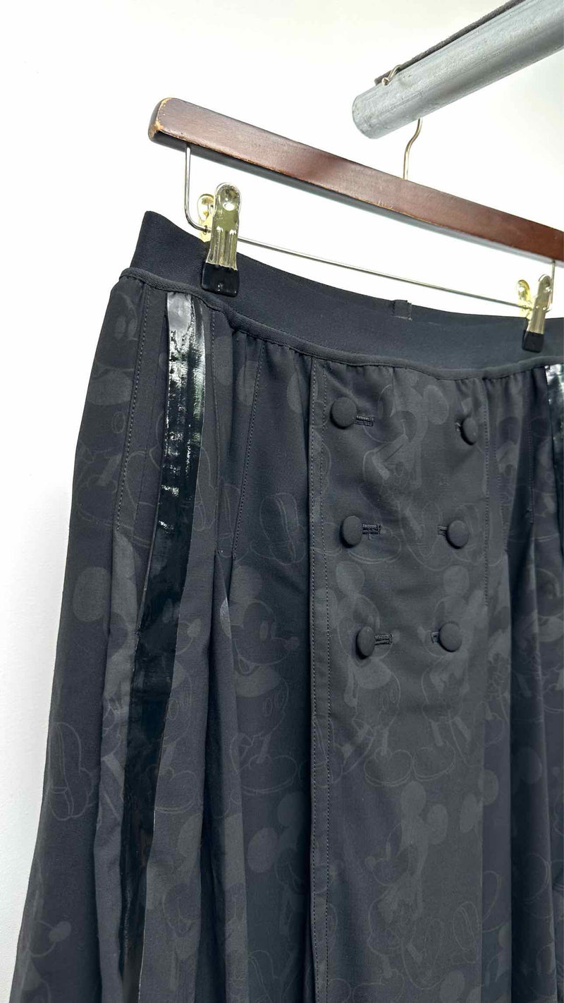 Takahiromiyashita The Soloist X Disney Mickey Mouse Side-Taped Pleated Skirt