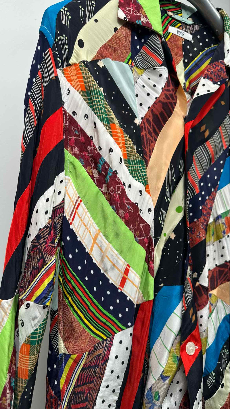 Bode Patchwork Woven Shirt