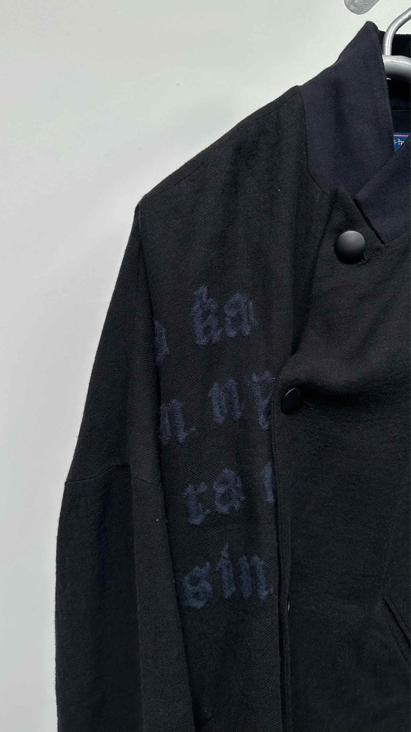 Blackmeans Oversized Jacquard Kimono Jacket