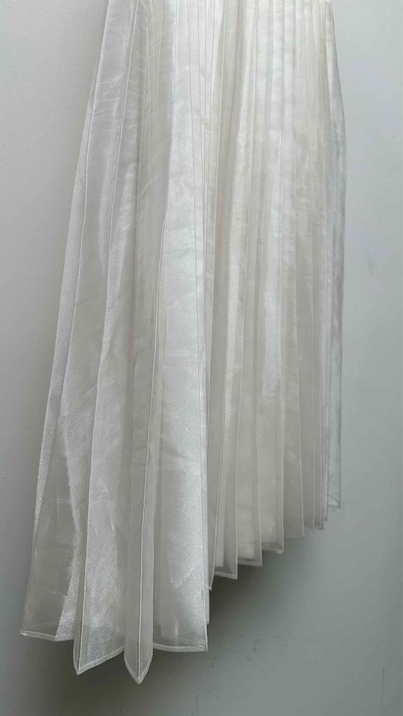 Junya Watanabe Denim Layered Pleated Long Skirt