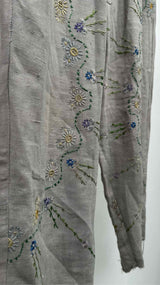 By Walid Floral-embroidered Easy Pants