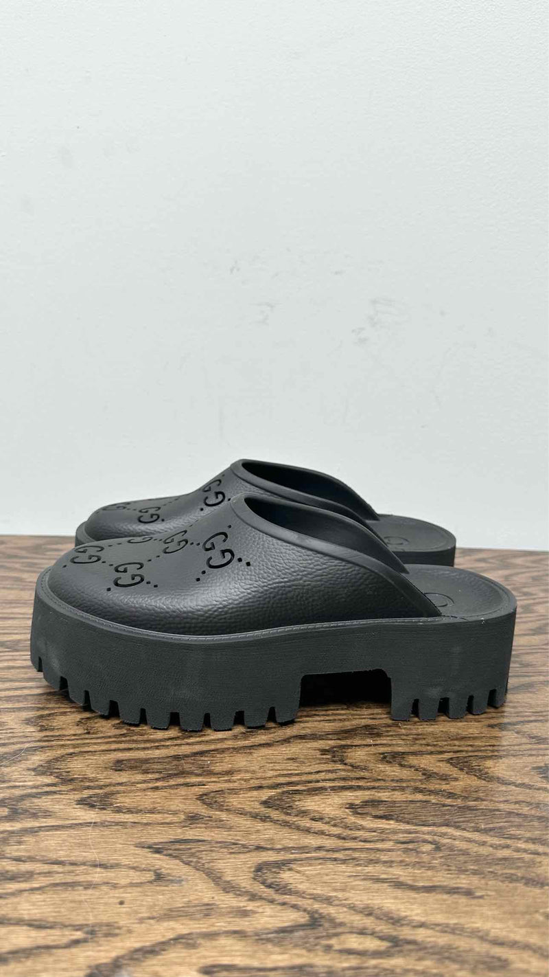 Gucci GG Monogram Perforated Elea Sandals
