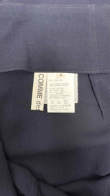 Black Comme Des Garçons Satin Sheer Double Layer Wrap Skirt