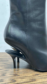 Margiela Cut-out Letaher Ankle Boots