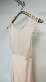 Peter Do N/S Combo Open Back Sheer Gown