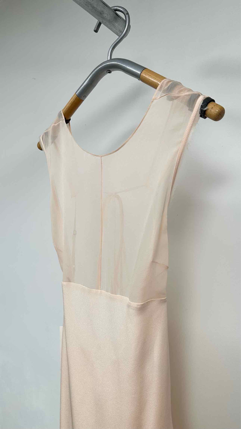 Peter Do N/S Combo Open Back Sheer Gown