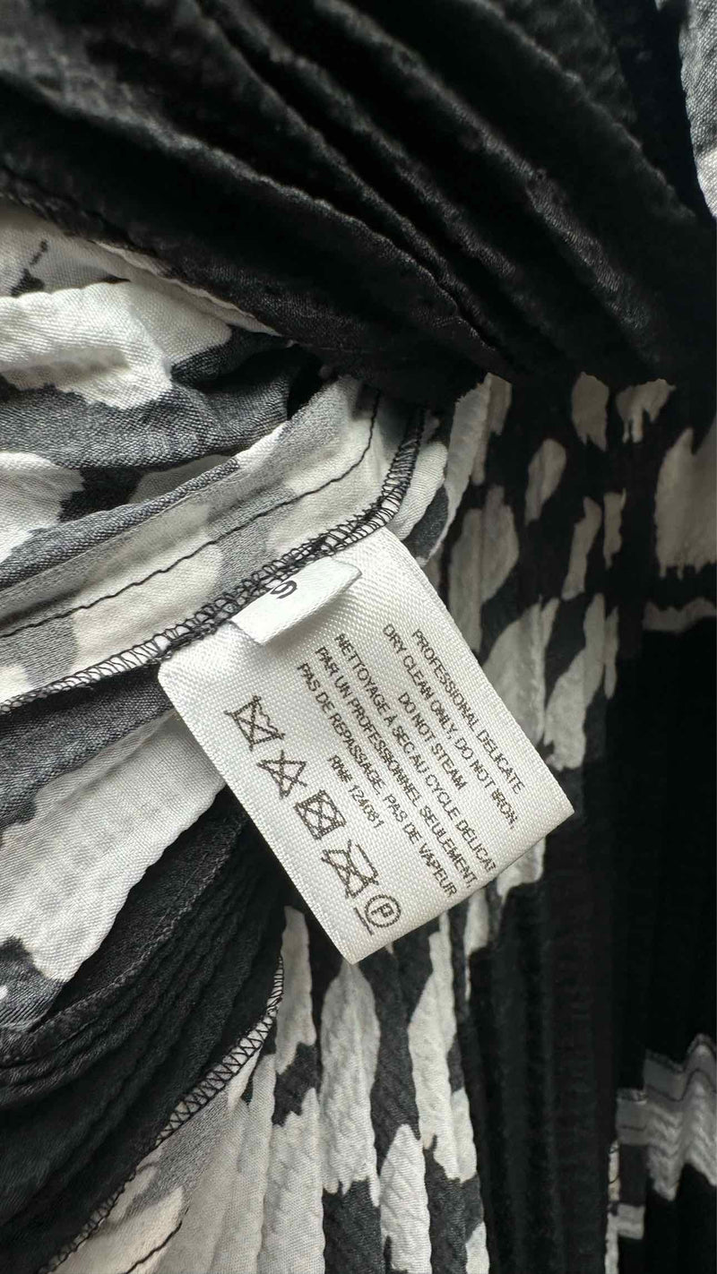Proenza Schouler Asymmetrical Pleated Printed Long Skirt