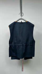 Thom Browne Vest Layered Hooded Coat