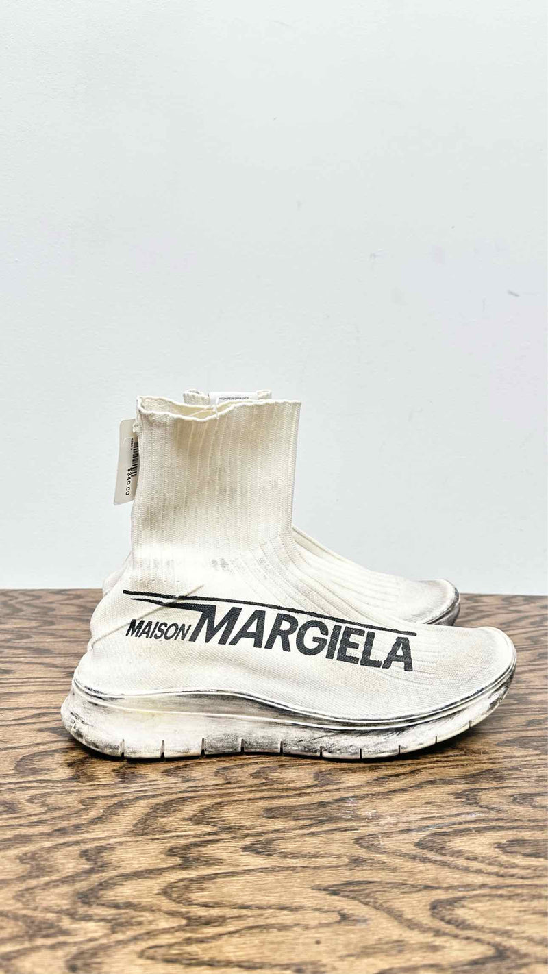 Margiela Logo Sock Trainer Sneakers