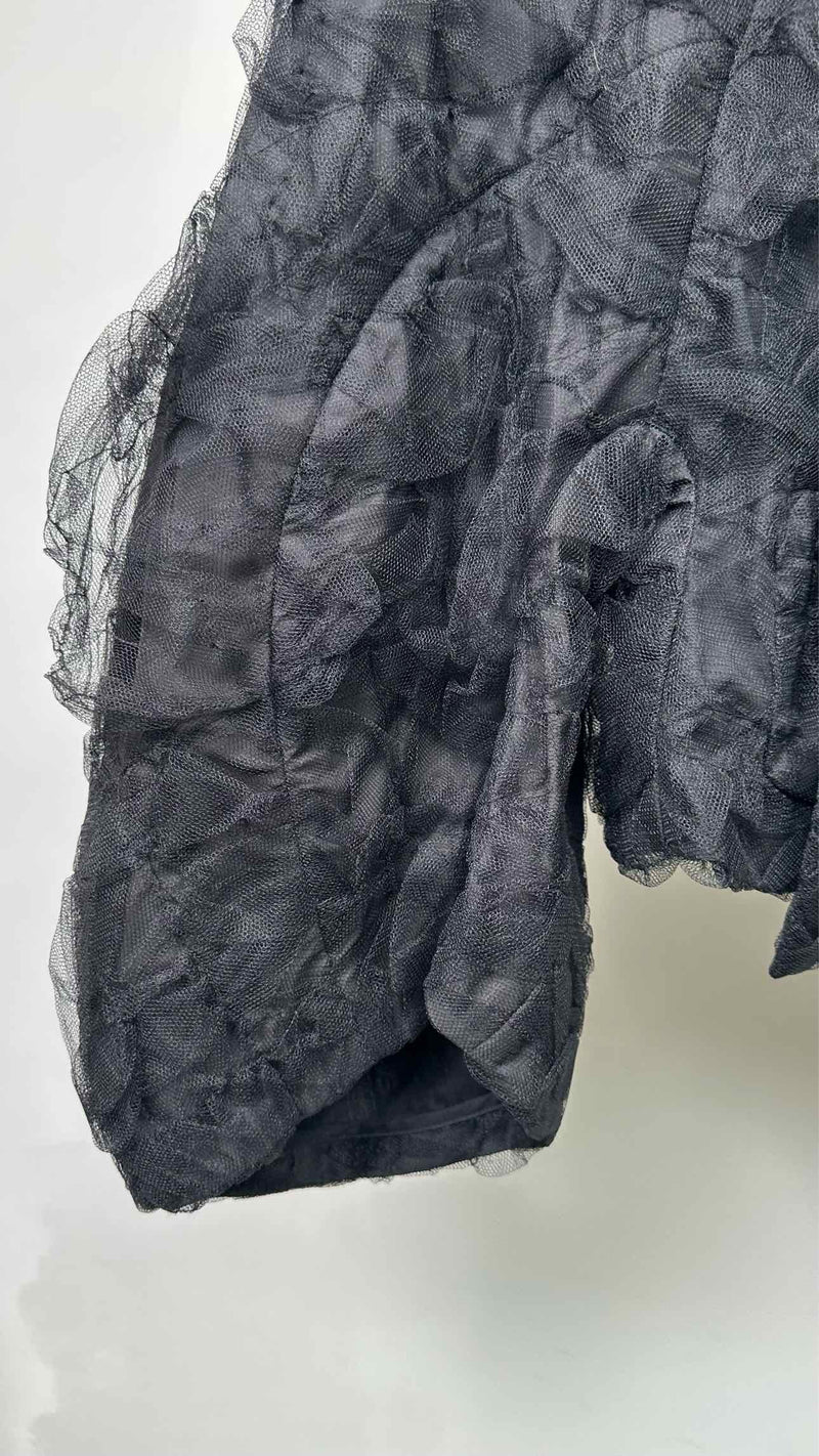 Comme Des Garcons Mesh Covered Padded Wide Jacket