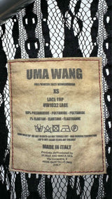 Uma Wang L/S Stripe Mesh Top