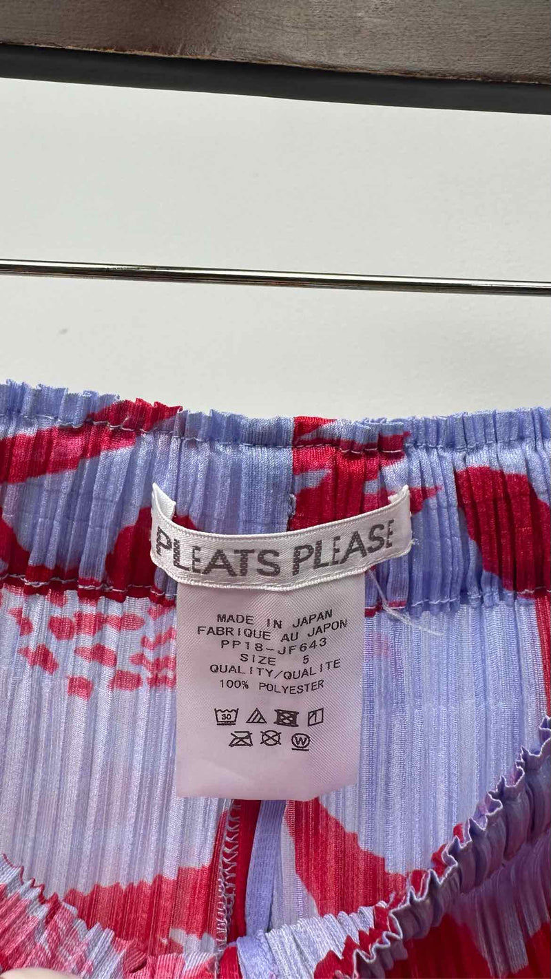 Pleats Please Floral Pleated Pants
