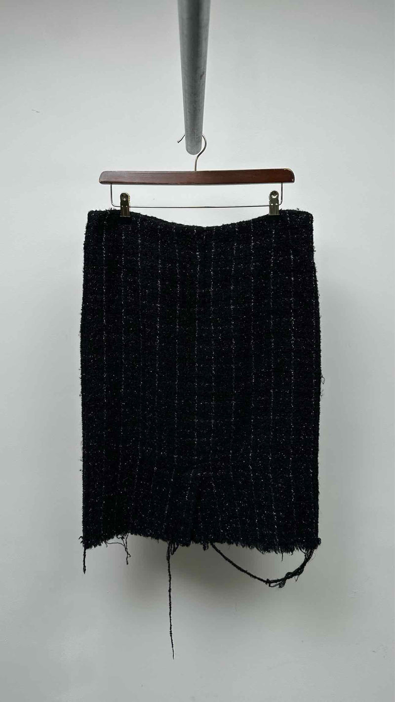 Junya Watanabe MAN Tweed Row-end Pleated Skirt