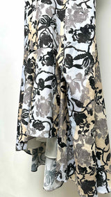 Adeam N/S Asymmetrical Floral Long Dress