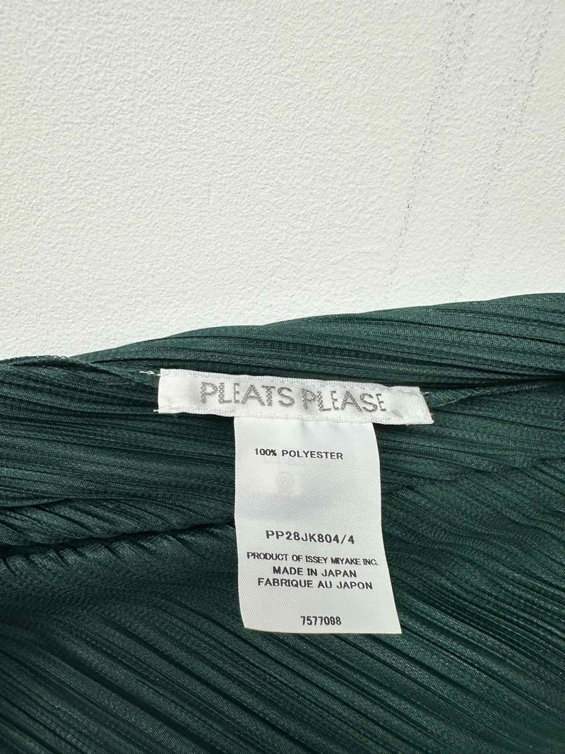 Pleats Please L/S High-neck Pleated Top