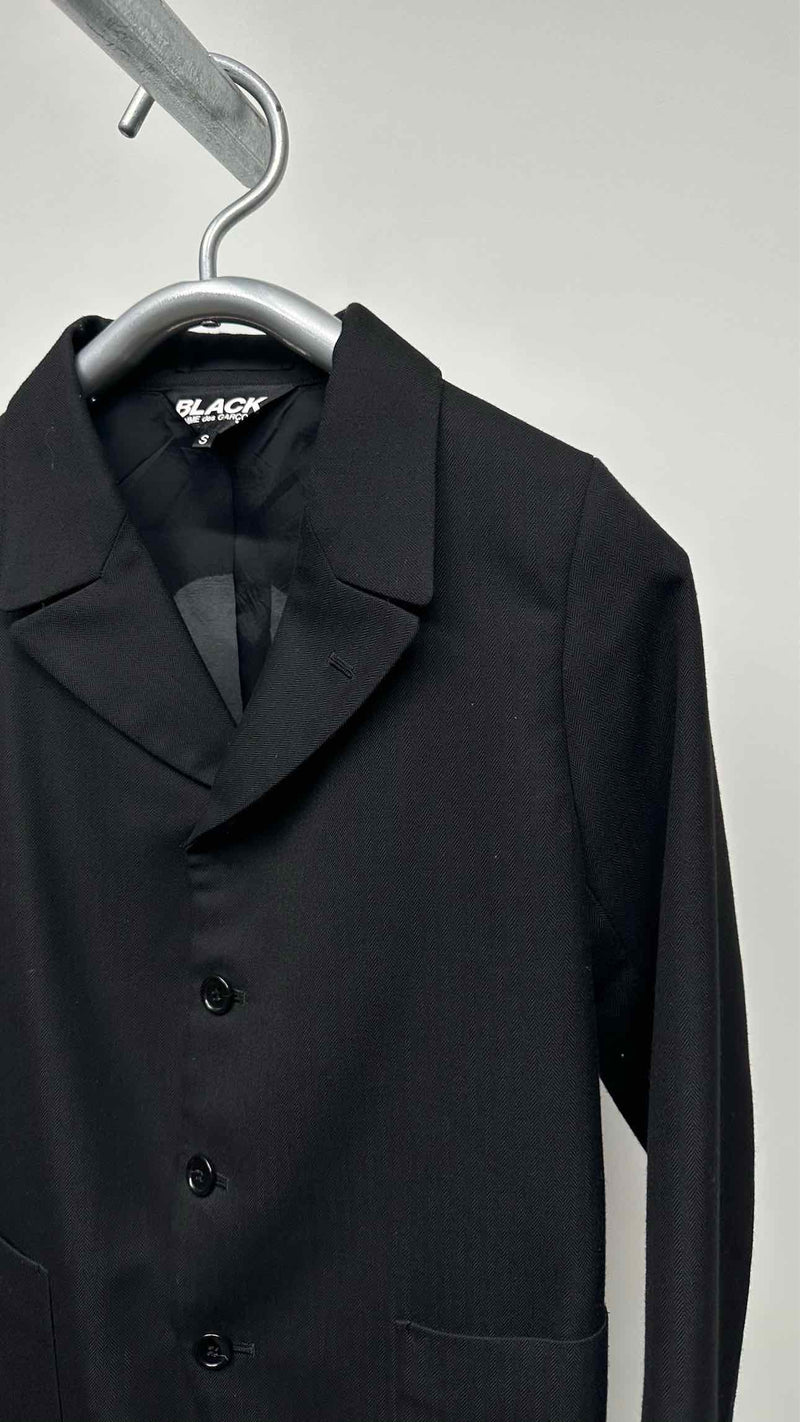 Black Comme Des Garçons Back Cut-out Jacket