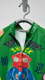 Walter Van Beirendonck L/S Robot Print Cycling Top