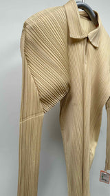 Pleats Please L/S Pleated Polo Shirt