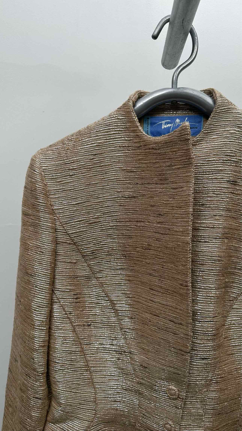 MUGLER Metallic Threading Jacket