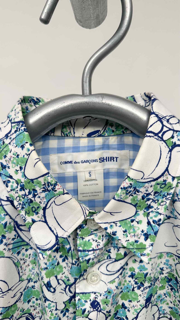Comme Des Garçons Shirt X Disney Mickey Mouse Printed Shirt