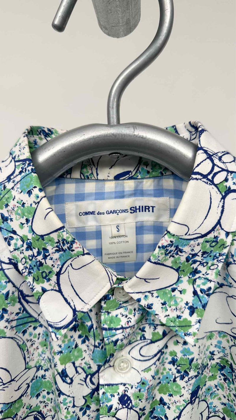 Comme Des Garçons Shirt X Disney Mickey Mouse Printed Shirt