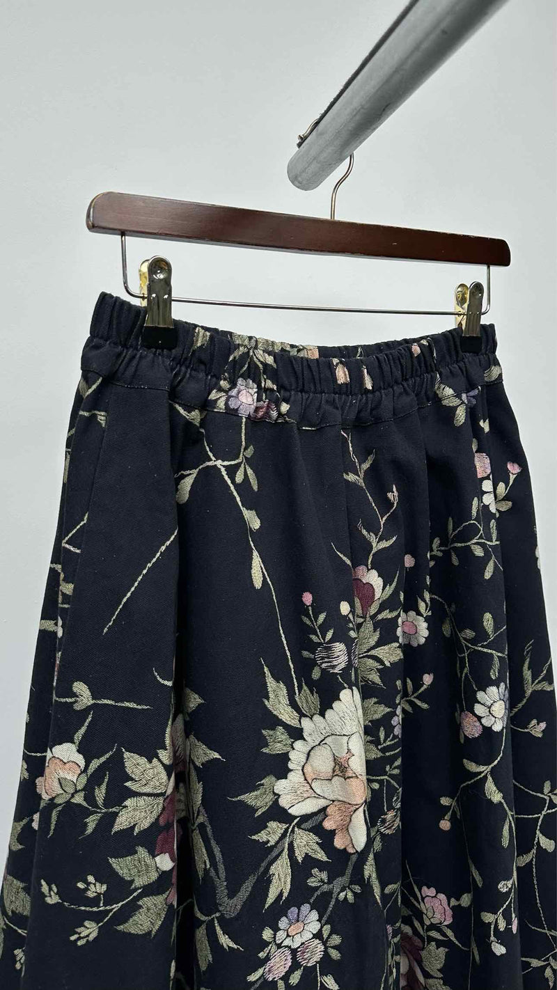 By Walid Floral Long Easy Skirt