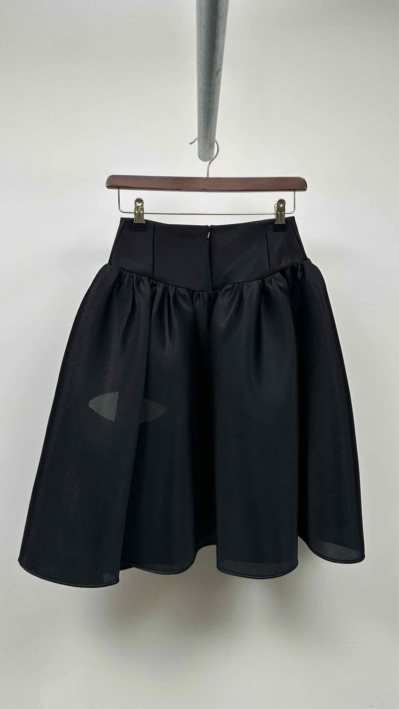Simone Rocha Wide Cut-out Pearl Skirt