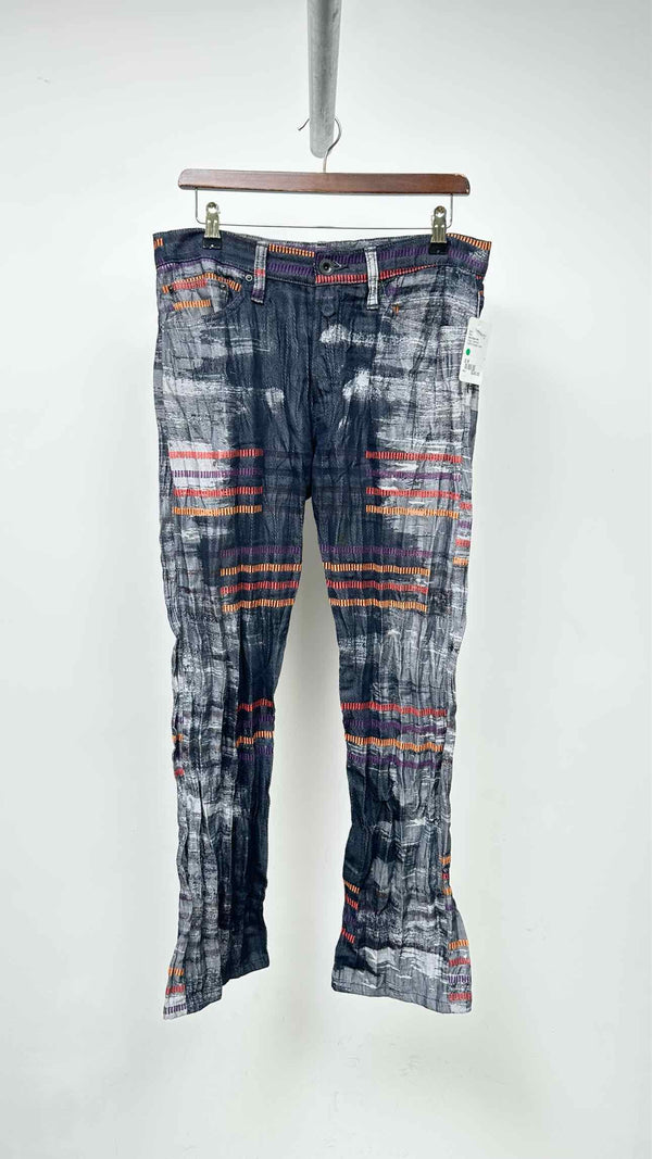 Issey Miyake Men Pressed Printed Pants