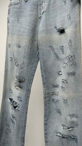 Dolce & Gabbana X DC Comics Distressed Superman Patch Jeans