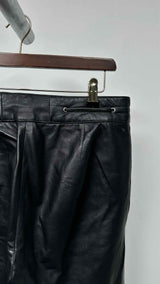 Fendi Drawsring Leather Cargo Pants